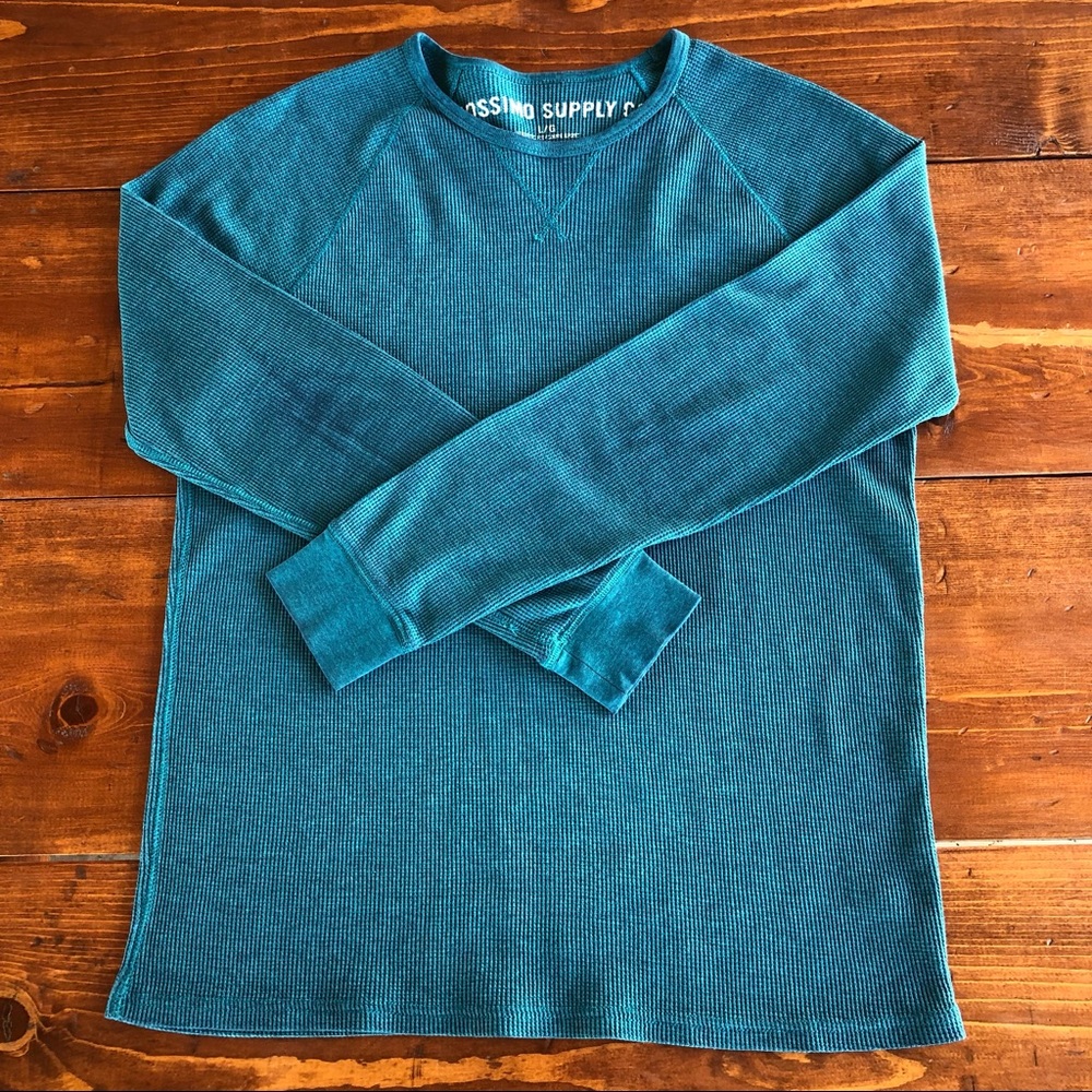 Mossimo Teal Lightweight Thermal Shirt